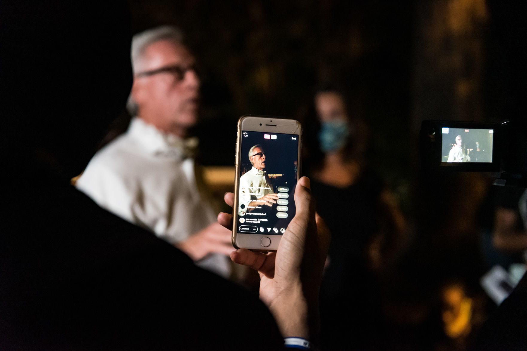 Protest at Mayor Allen Joinesā House